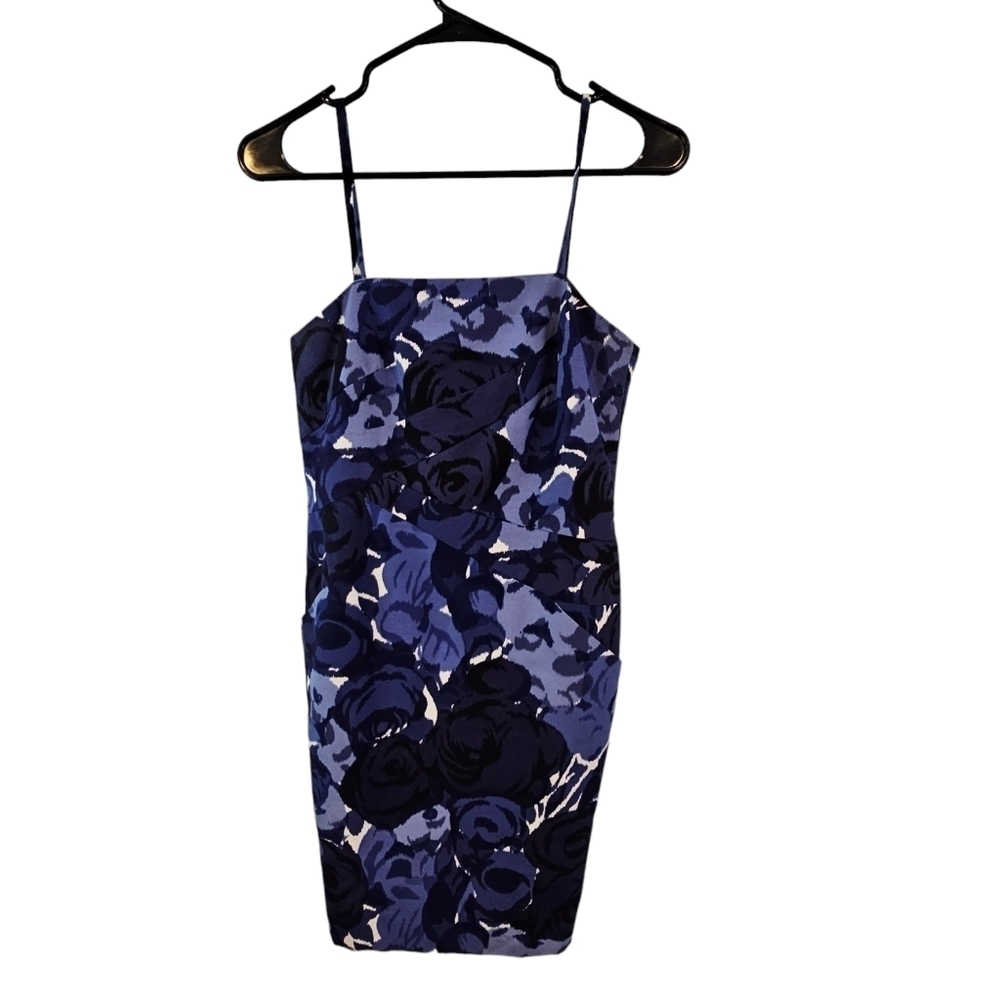 3/$25 Ann Taylor Size 2P Blue Purple Dress Day to Night - Picture 3 of 6